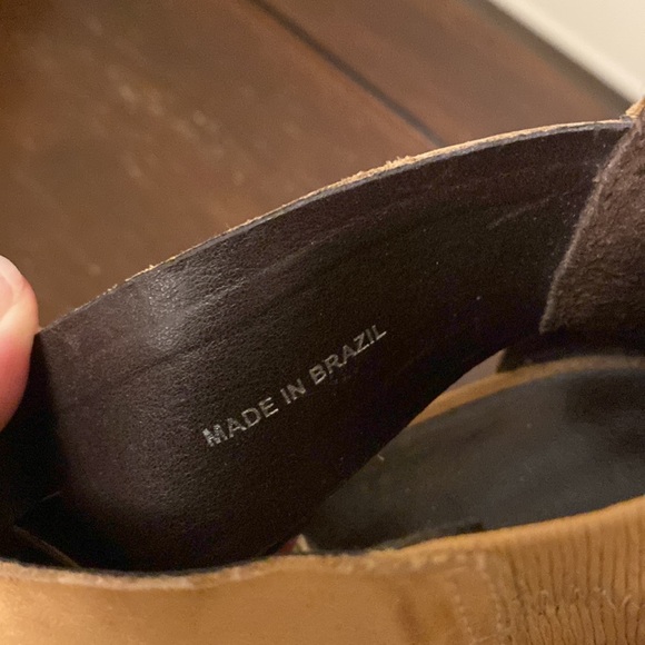 Wedge Heel, Beige, Size 9 - Picture 3 of 3